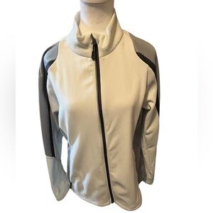 NORTH END Ladies L Moisture Wicking Cream and Gray jacket